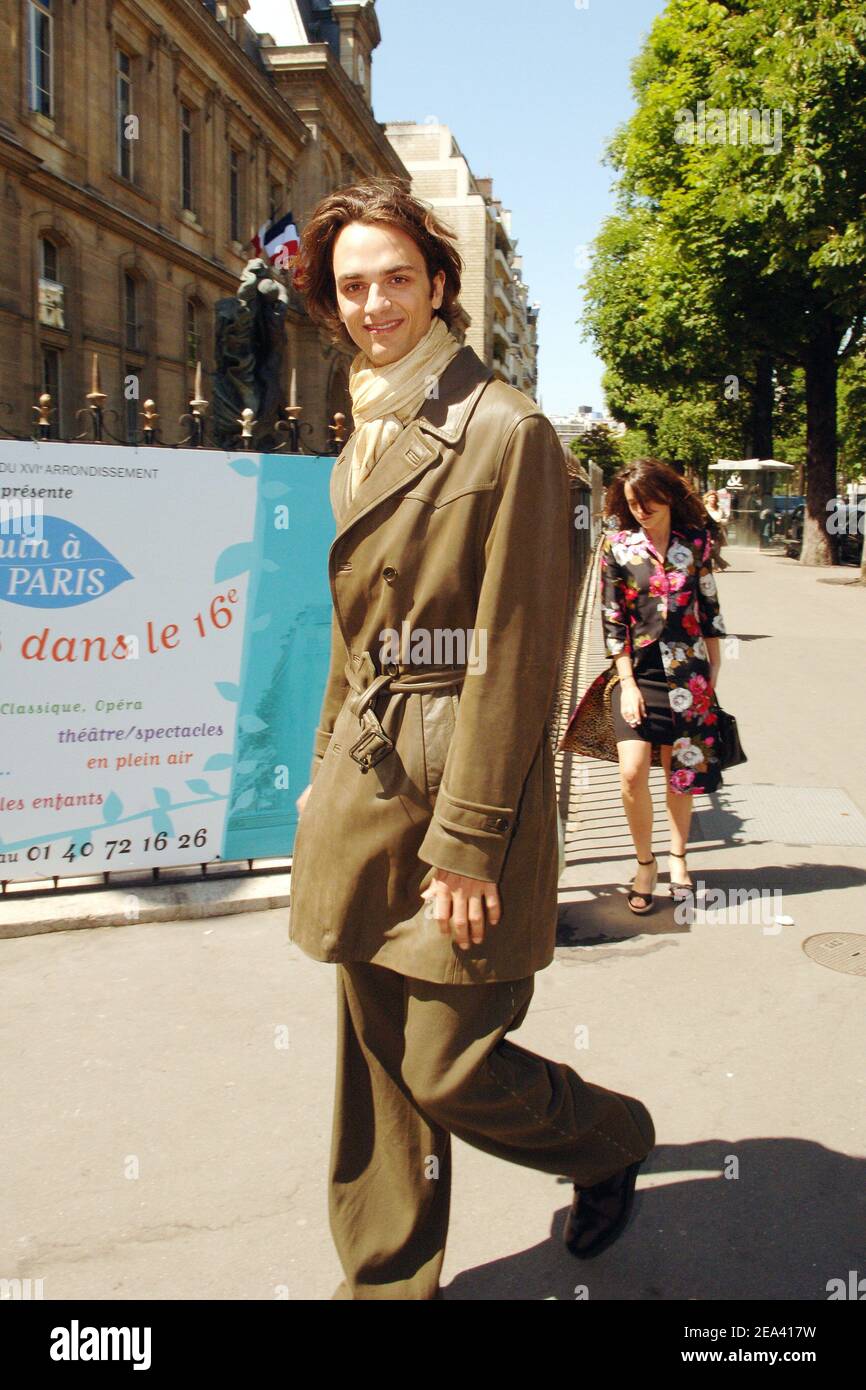 Jean-Michel Jarre's son, David Jarre attends the wedding of French musician  Jean-Michel Jarre and French actress Anne Parillaud in Paris 16th  district's City Hall, on May 11, 2005. Photo by ABACA Stock