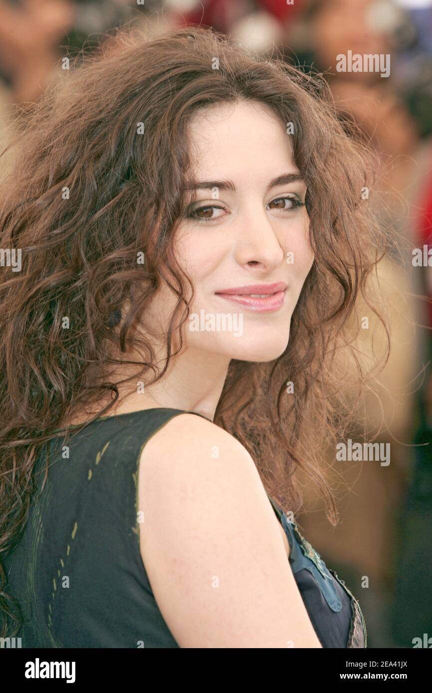 Actress Belcim Bilgin poses during a photocall for Iraqi-born director Hiner Saleem's film 'Kilometre Zero' at the 58th Cannes Film Festival, in Cannes, southern France, on May 12, 2005. Photo by Hahn-Nebinger-Klein/ABACA Stock Photo