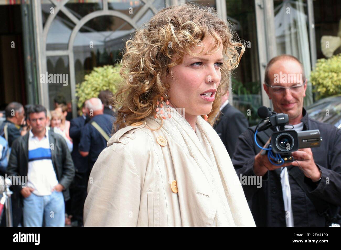 Czech born model Eva Herzigova during the 58th International Cannes film festival, in Cannes, southern France, on May 11, 2005. Photo by Benoit Pinguet/ABACA. Stock Photo