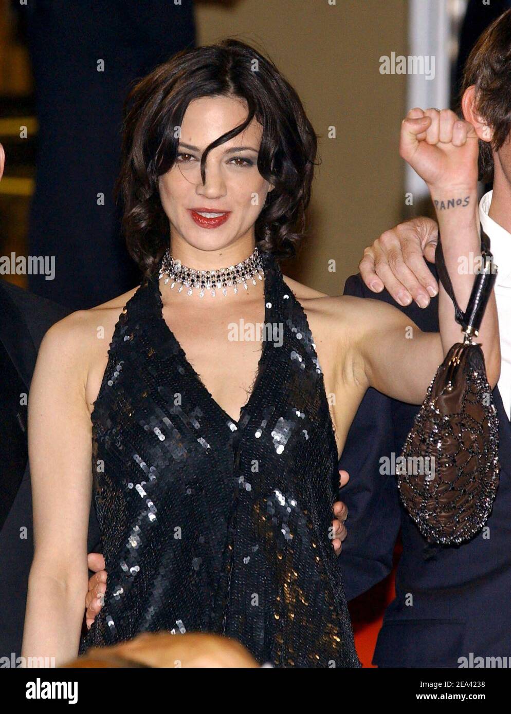 Asia Argento arrives for the screening of the film 'Last Days' directed