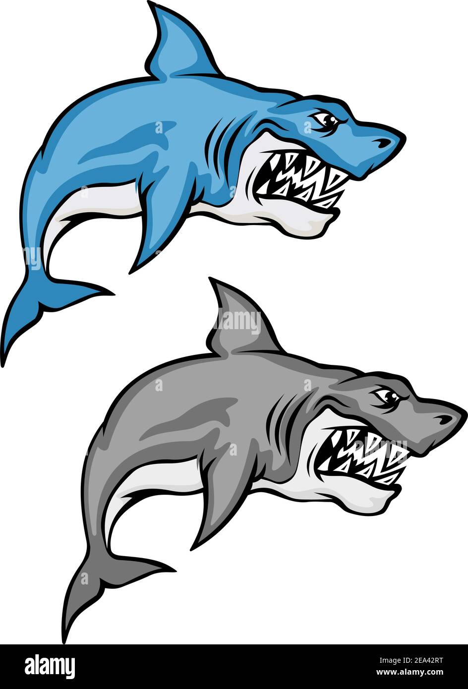 Big sharks Stock Vector Images - Alamy