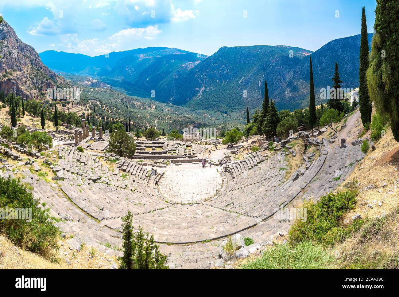Delphi greece amphitheater archaeological greek hi-res stock ...
