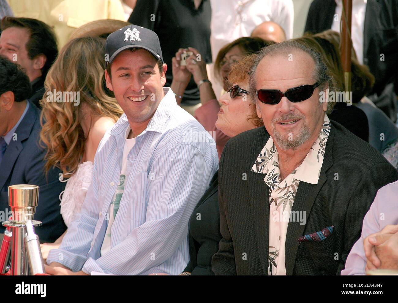Adam Sandler and Jack Nicholson attend Adam Sandler's Hand and Foot