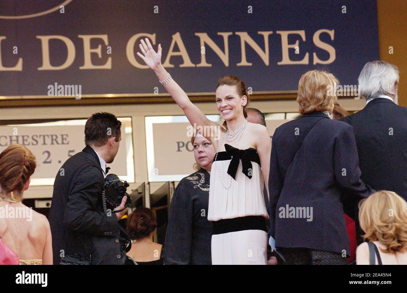 Hilary Swank attends the Closing Ceremony of the 58th International Cannes Film Festival in Cannes, France, on May 21, 2005. Photo by Hahn-Nebinger-Klein/ABACA. Stock Photo