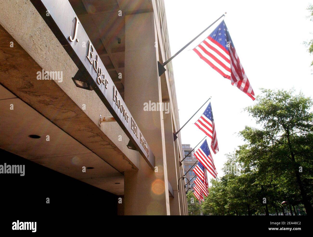 The J. Edgar Hoover FBI Building in Washington D.C. on June 1, 2005. It