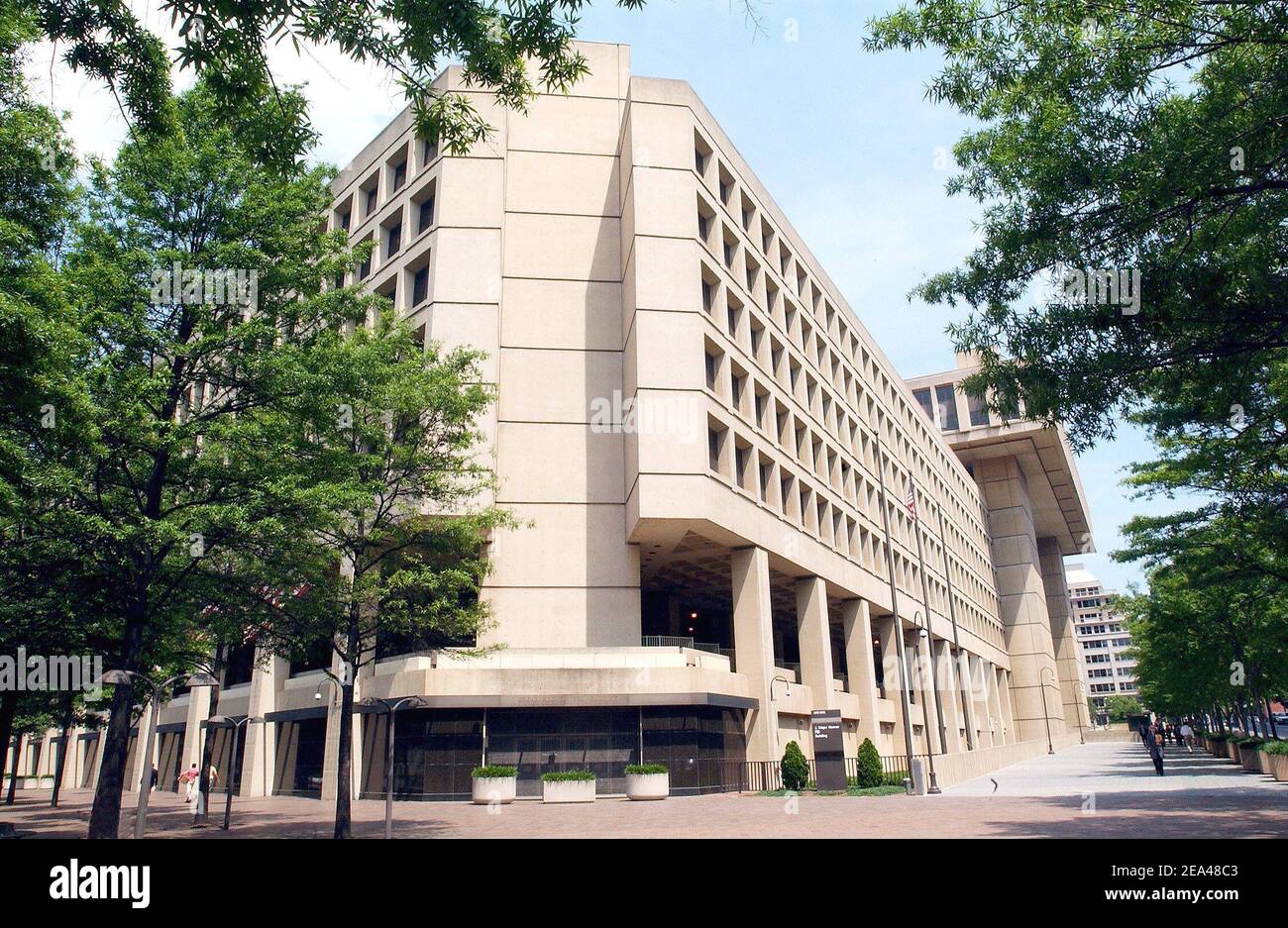 The J. Edgar Hoover FBI Building in Washington D.C. on June 1, 2005. It