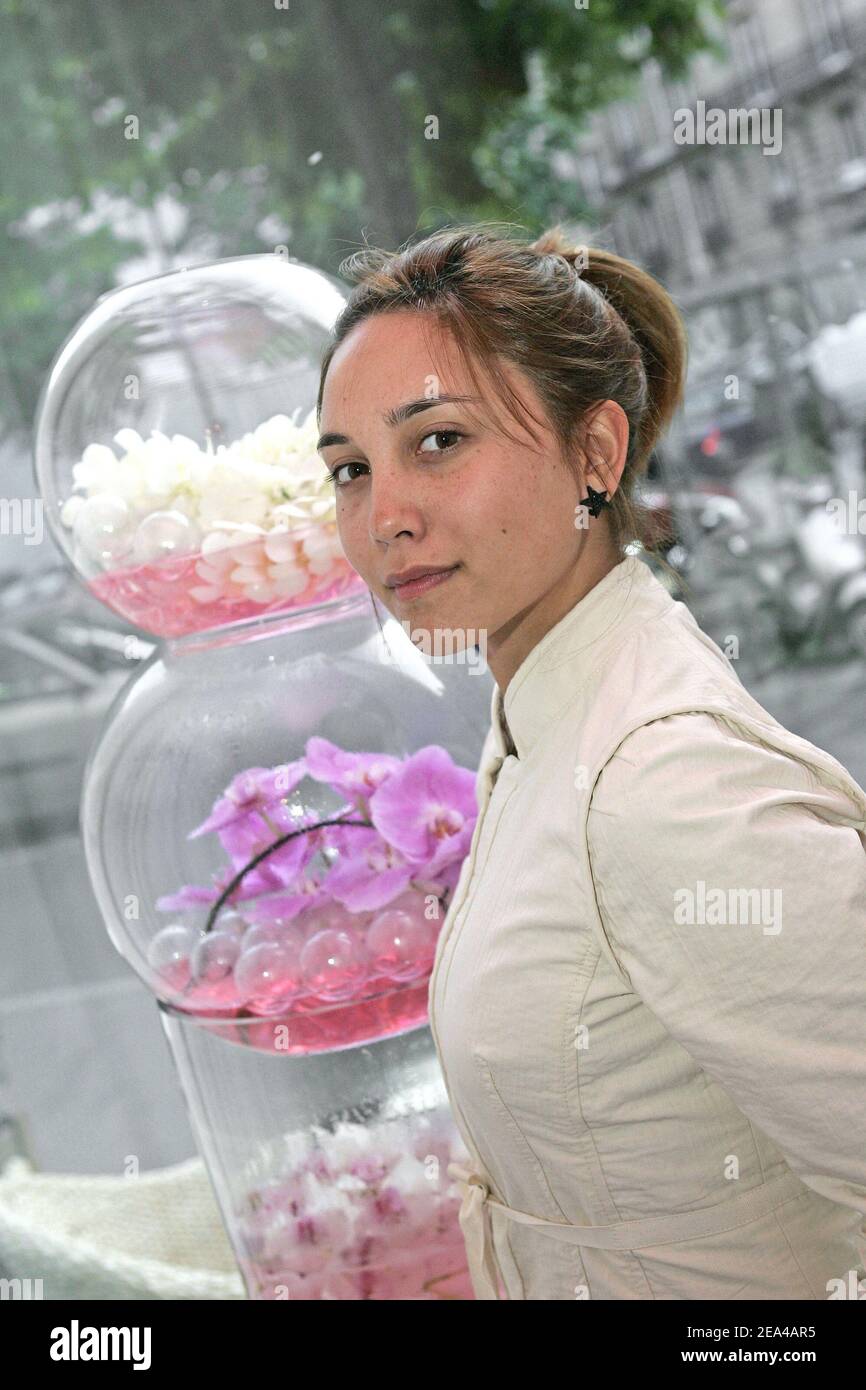 French singer Leslie attends the M Pokora gold record ceremony at La