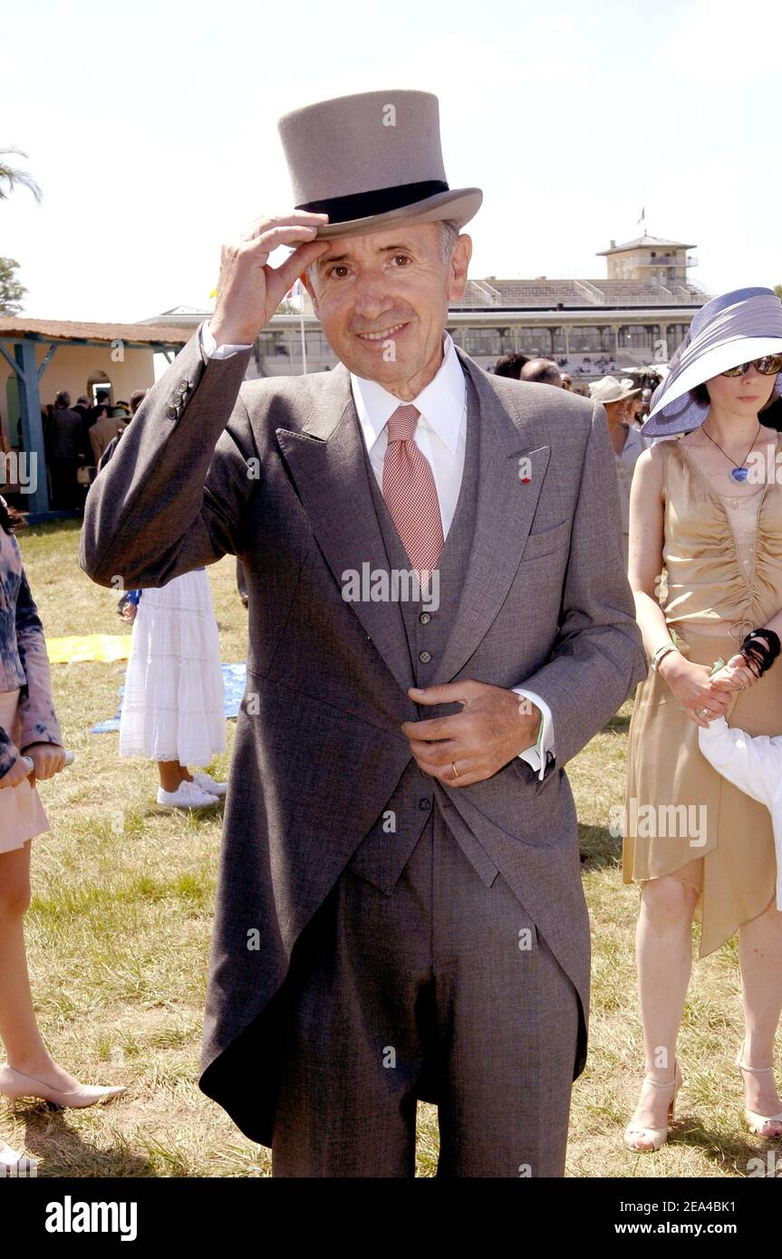 Hermes CEO Jean-Louis Dumas attends the 157th Prix de Diane held on  Chantilly racetrack near Paris, France on June 12, 2005. Photo by Bruno  Klein/ABACA Stock Photo - Alamy