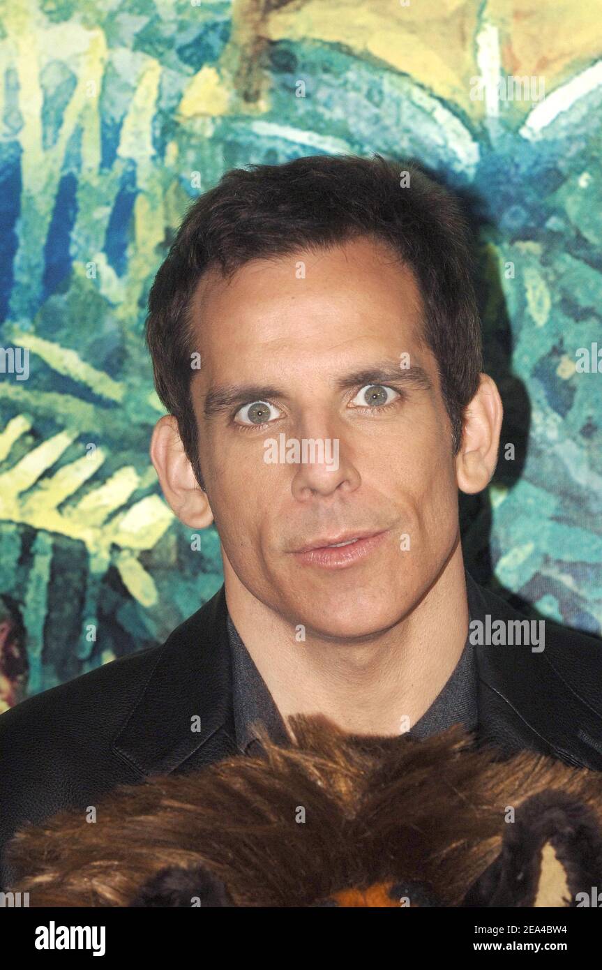 US actor Ben Stiller poses at the photocall for his film 'Madagascar' at George V Hotel in Paris, France, on June 13, 2005. Photo by Giancarlo Gorassini/ABACA Stock Photo