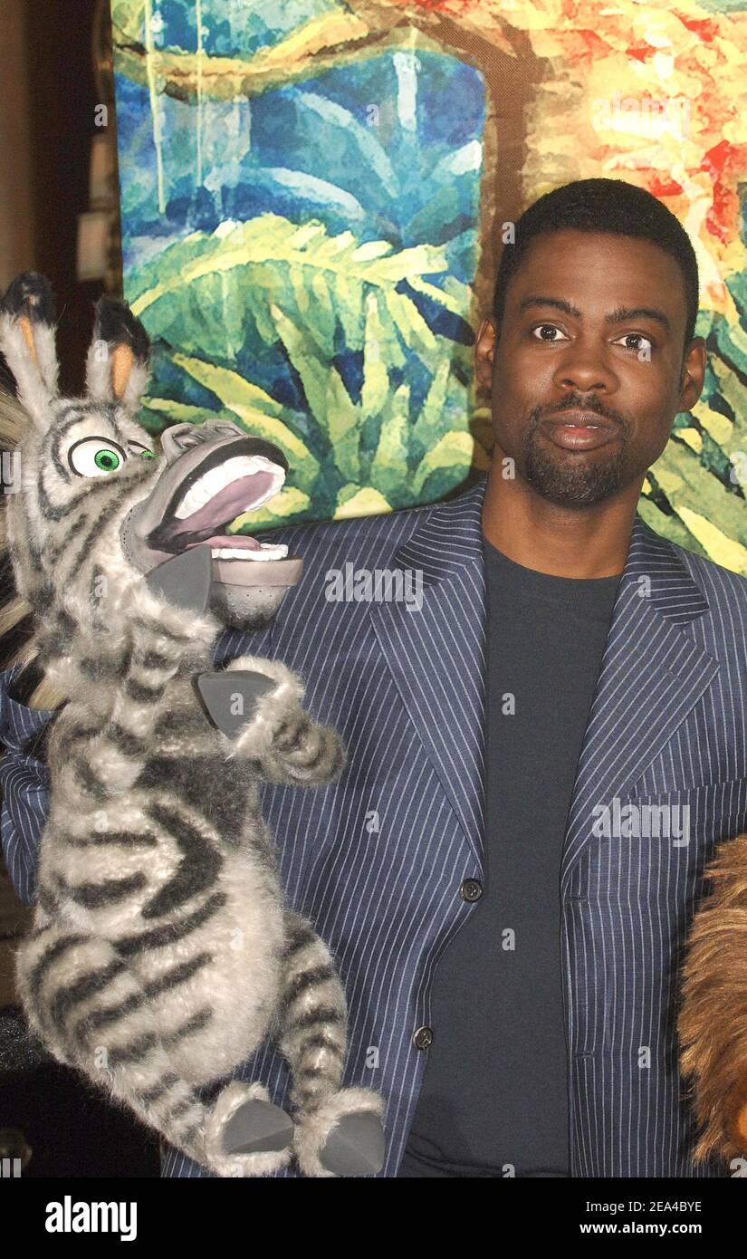 Us actors Chris Rock poses at the photocall for his film 'Madagascar' at George V Hotel in Paris, France, on June 13, 2005. Photo by Giancarlo Gorassini/ABACA Stock Photo