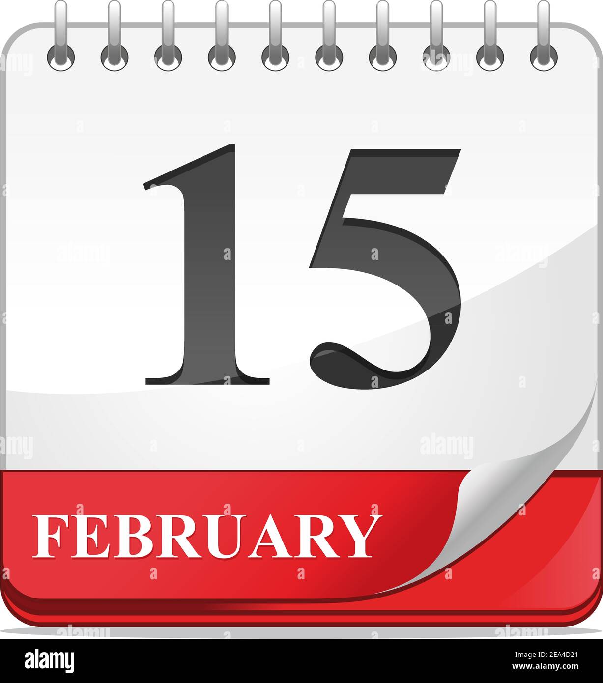 Calendar icon isolated on white background for web design Stock Vector ...