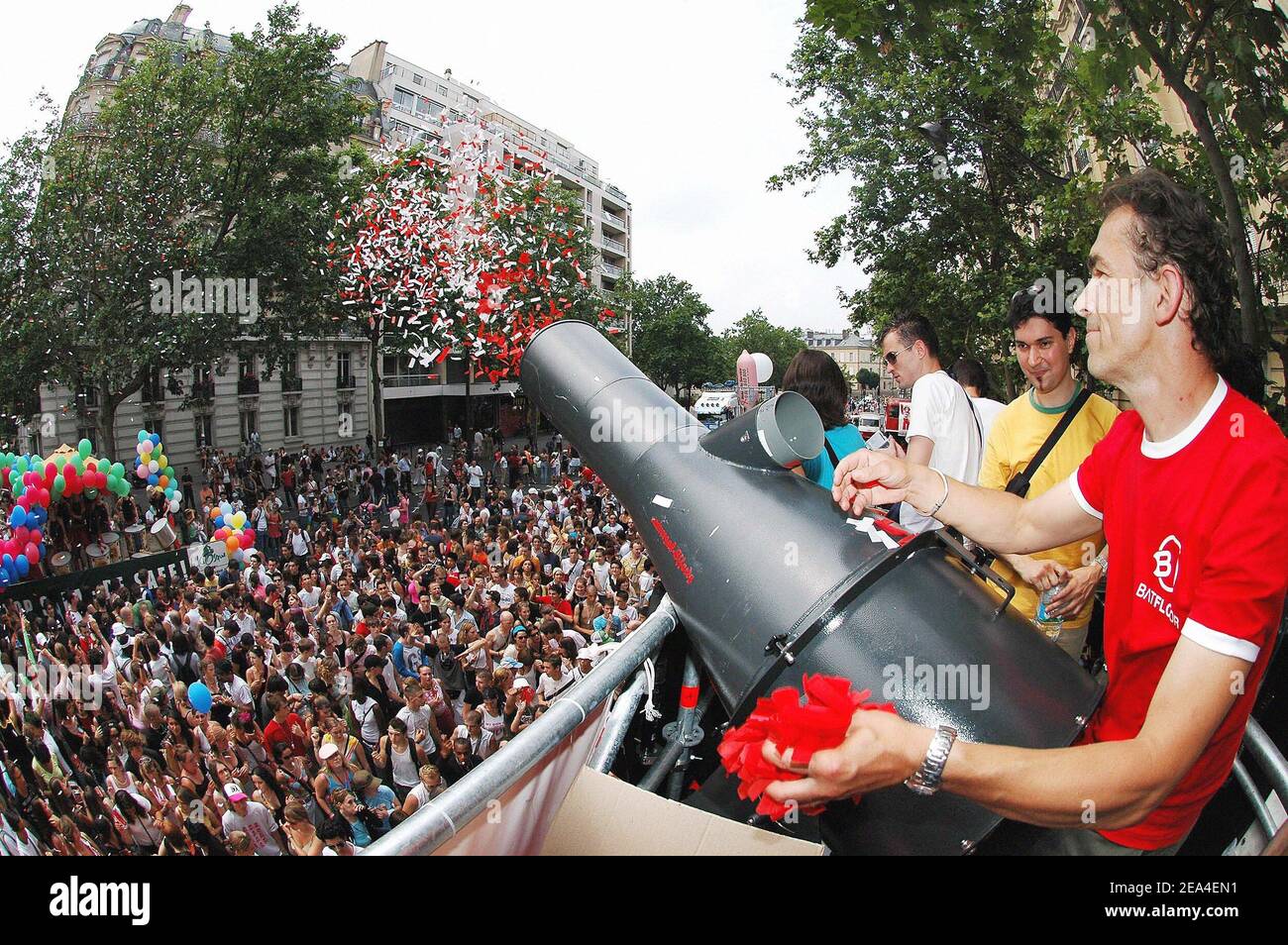 Gay Pride in Paris, France, on June 25, 2005. Photo by Thibault Daliphard/ABACA Stock Photo
