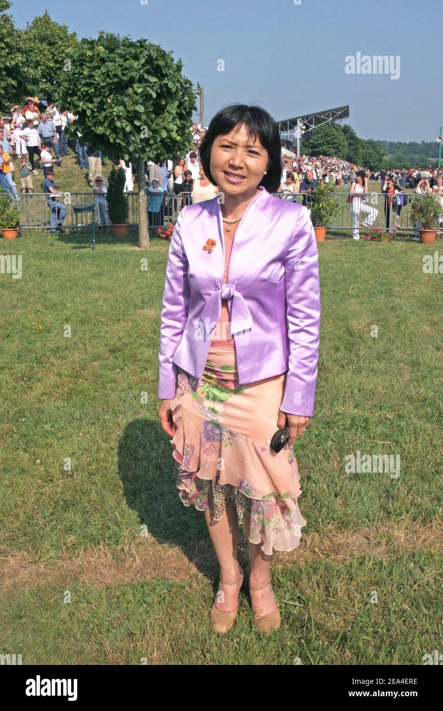 French president Jacques Chirac's adoptive daughter Anh Dao Traxel pictured at the annual charity meeting for the benefit of the association 'Perce-Neige' created by late actor Lino Ventura, in Moulins-la-Marche, Normandy-France on June 26, 2005. Photo by Benoit Pinguet/ABACA. Stock Photo