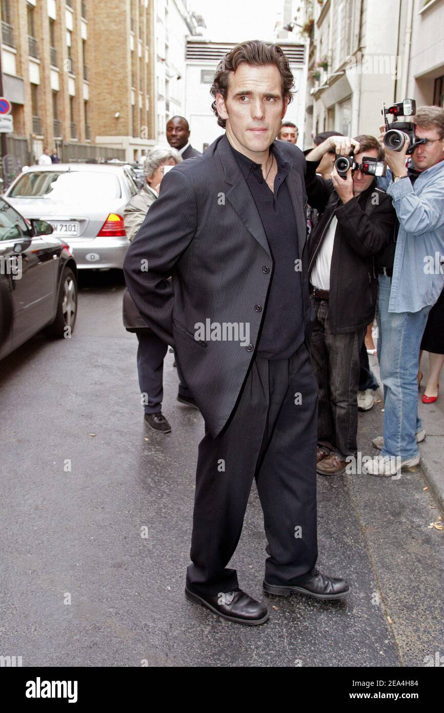 US actor Matt Dillon arrives at the Italian designer Giorgio Armani  Fall-Winter Haute-Couture 2005-2006 collection presentation in Paris,  France, on July 6, 2005. Photo by Pierre Suu/ABACAPRESS.COM Stock Photo -  Alamy