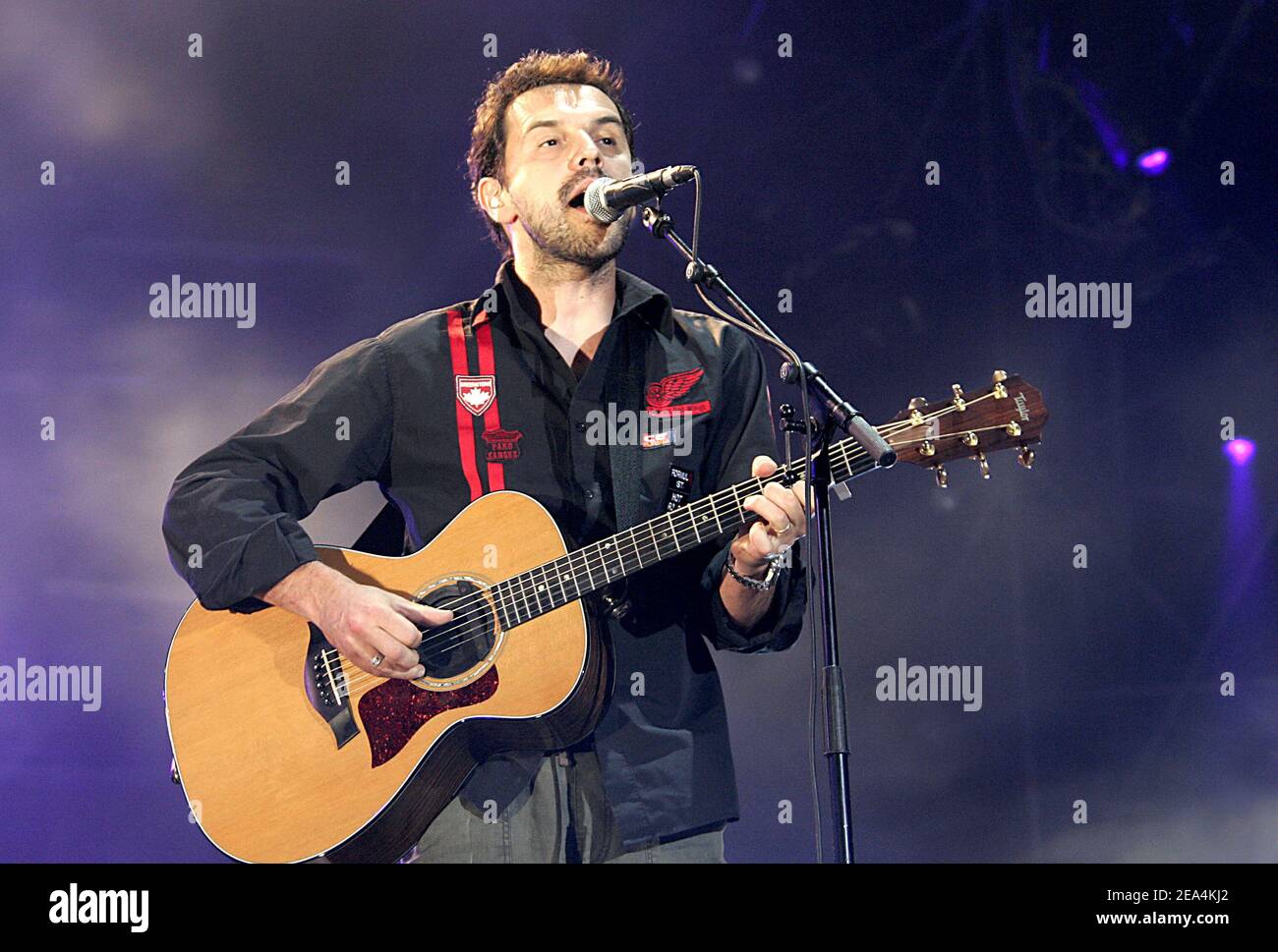 French singer Gerald de Palmas during the 2009 concert de la tolerance  organised by M6 in Agadir, Morocco on October 17, 2009. Photo by  Gouhier-Psaila/ABACAPRESS.COM Stock Photo - Alamy