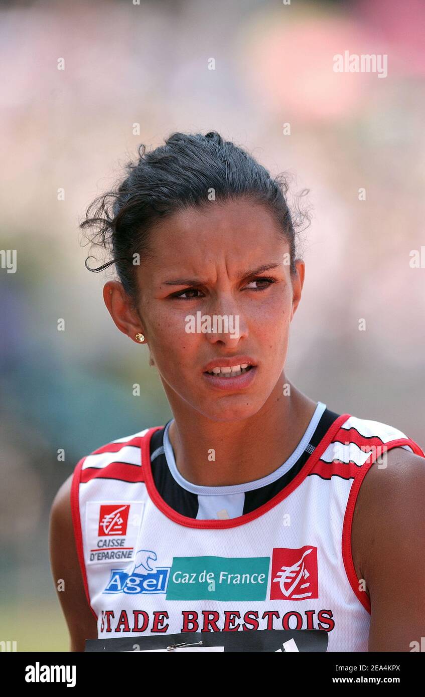 French athlete Solen Desert during 400m female semifinale at the