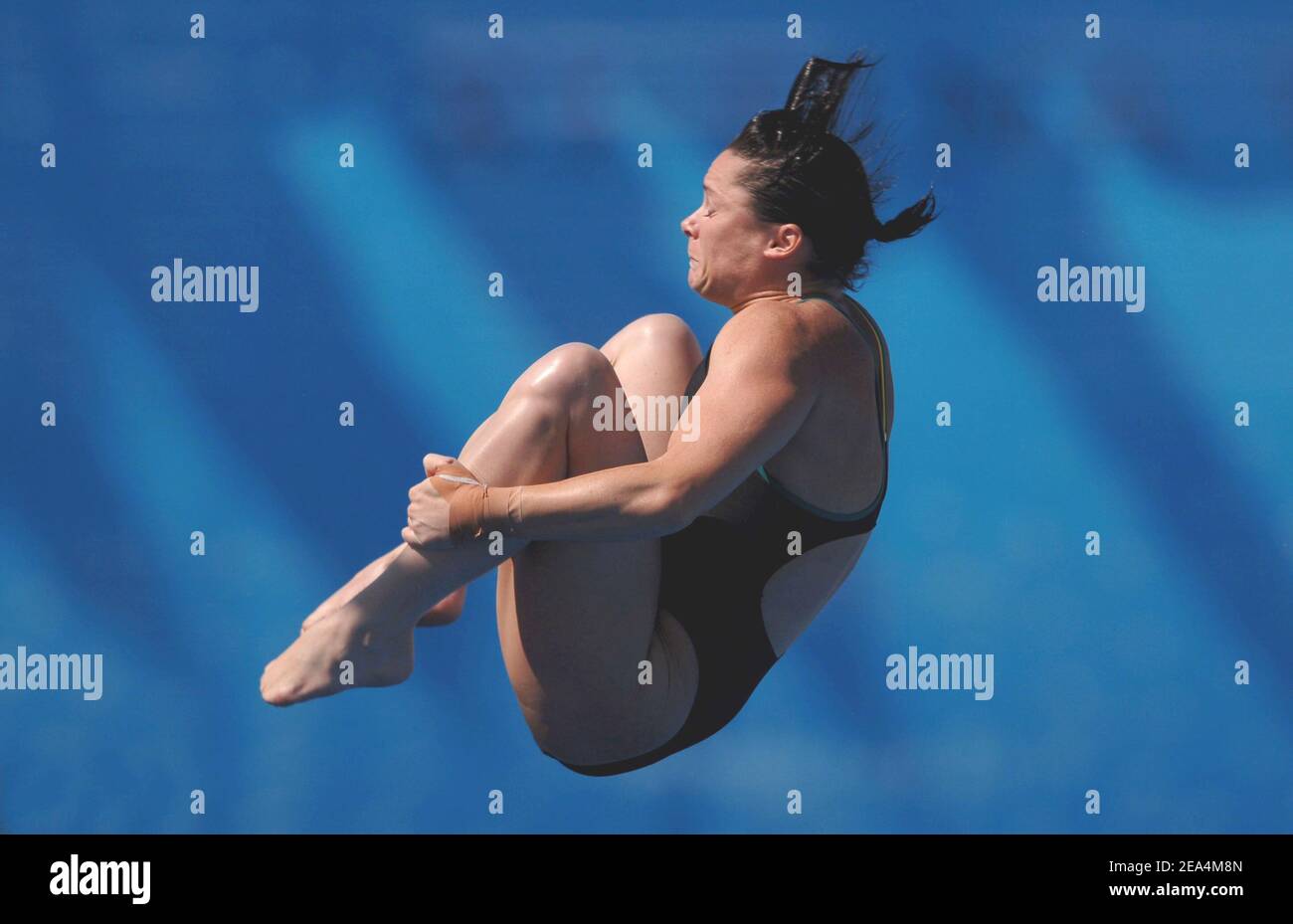 Chantelle Newbery of Australia competes in the women's 10 m platform ...
