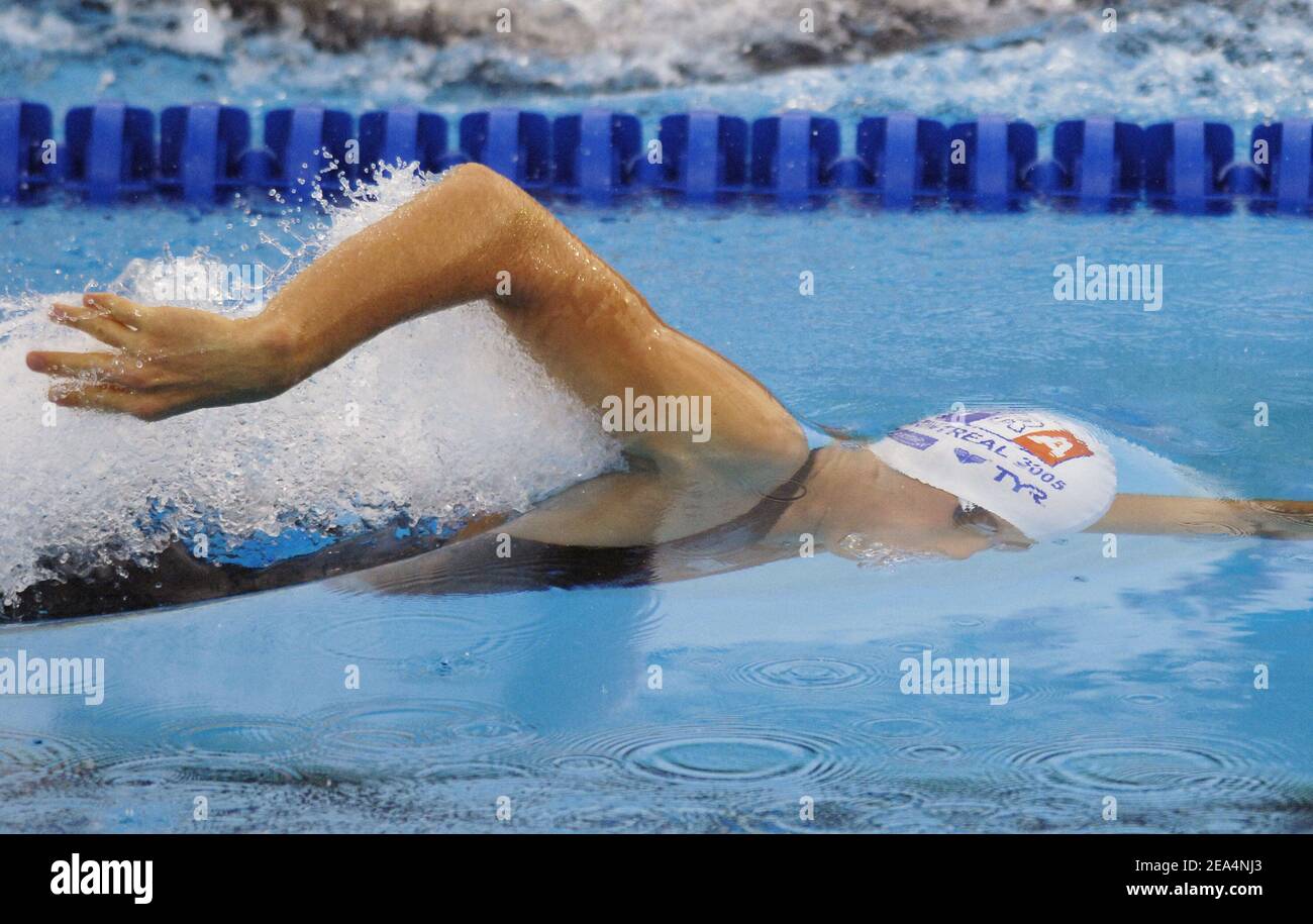 Sebastien Rouault competes on men's 800 m freestyle during the XI FINA ...
