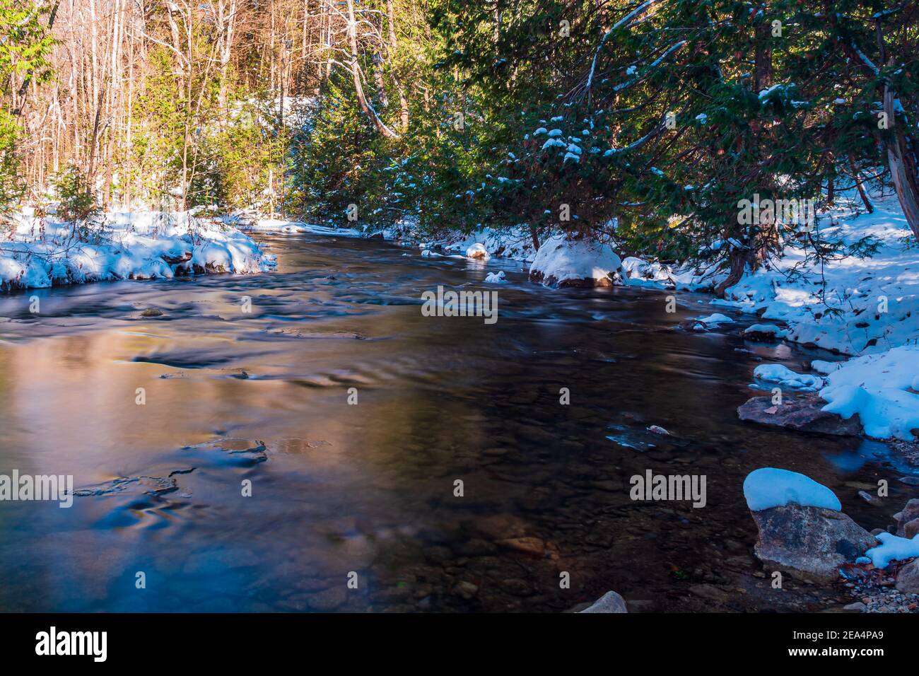 Hoggs Falls Grey Sauble Conservation area Flesherton Ontario Canada Stock Photo