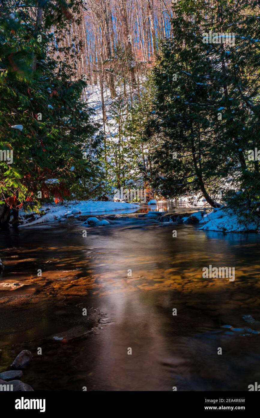 Hoggs Falls Grey Sauble Conservation area Flesherton Ontario Canada Stock Photo