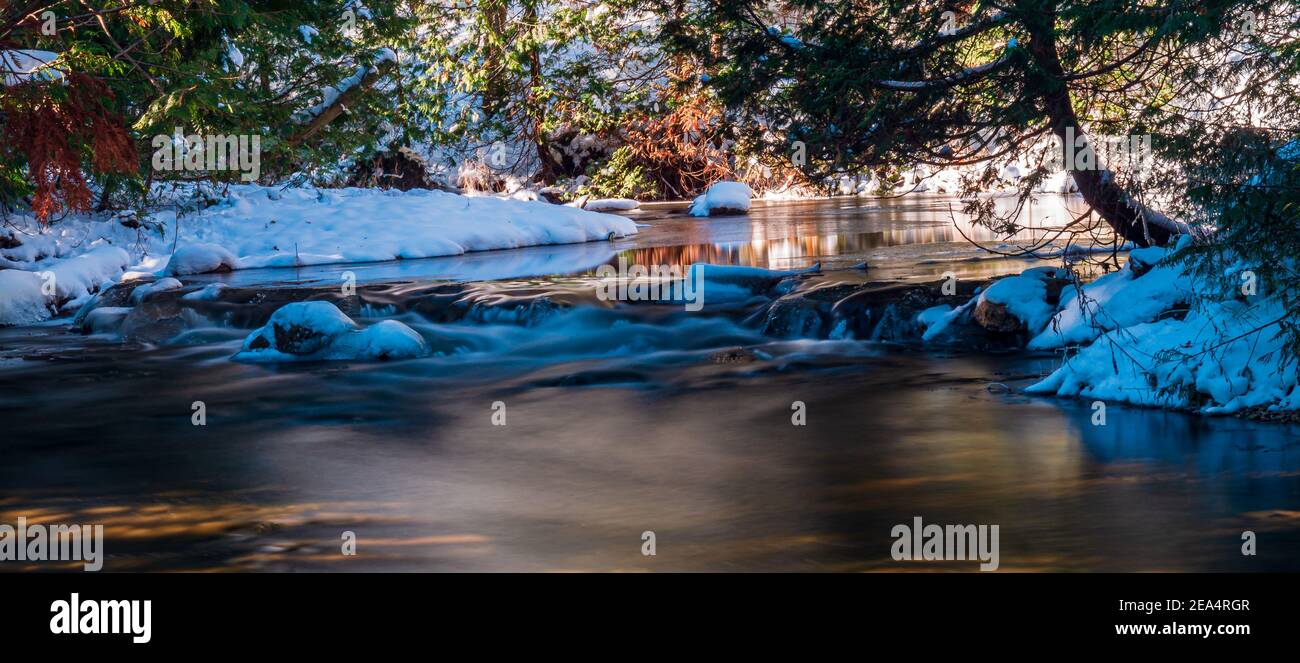 Hoggs Falls Grey Sauble Conservation area Flesherton Ontario Canada Stock Photo