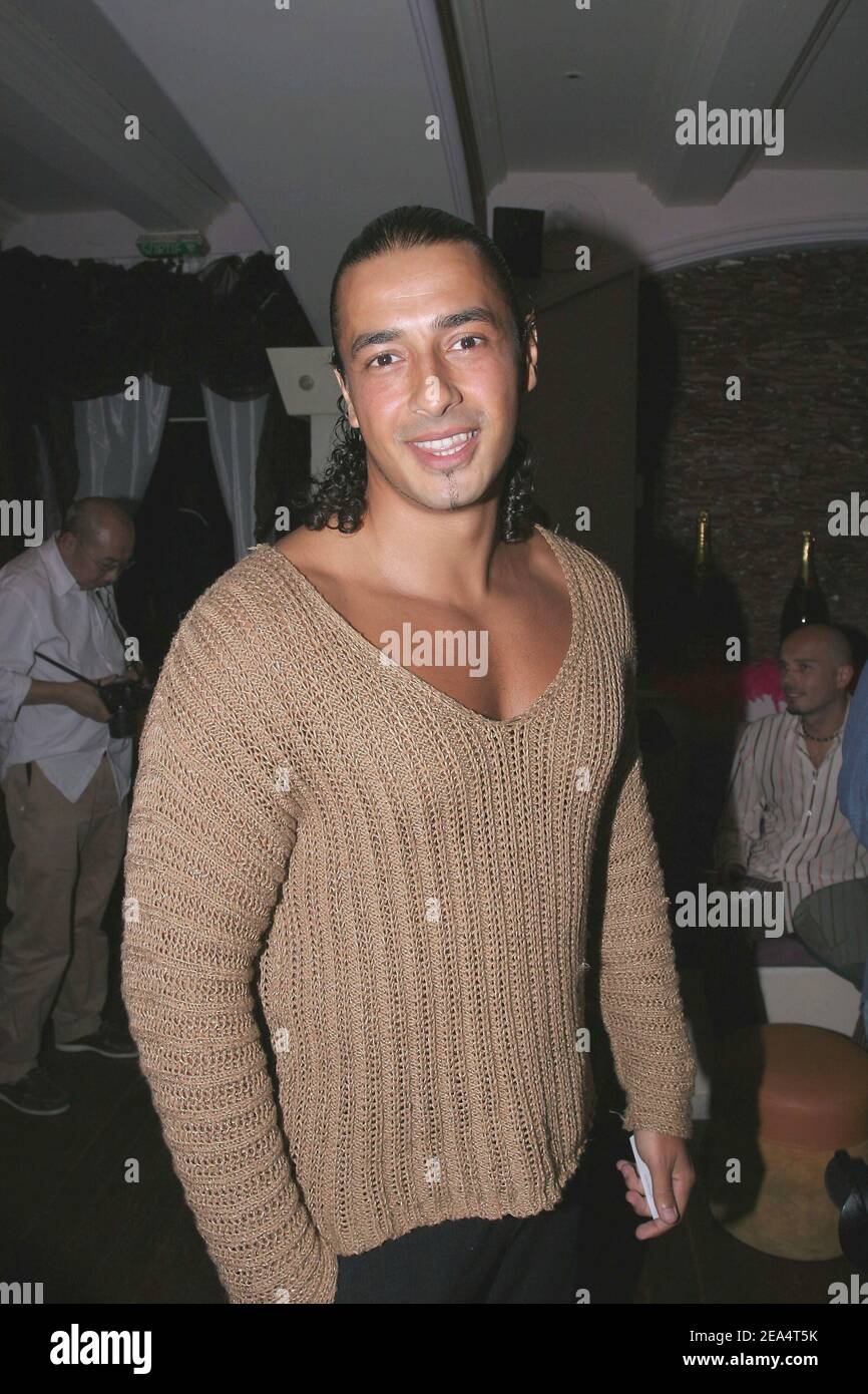 Moundir Ile De La Tentation Moundir ('The Island of Temptation') as Massimo Gargia celebrates his  birthday during a diner at the