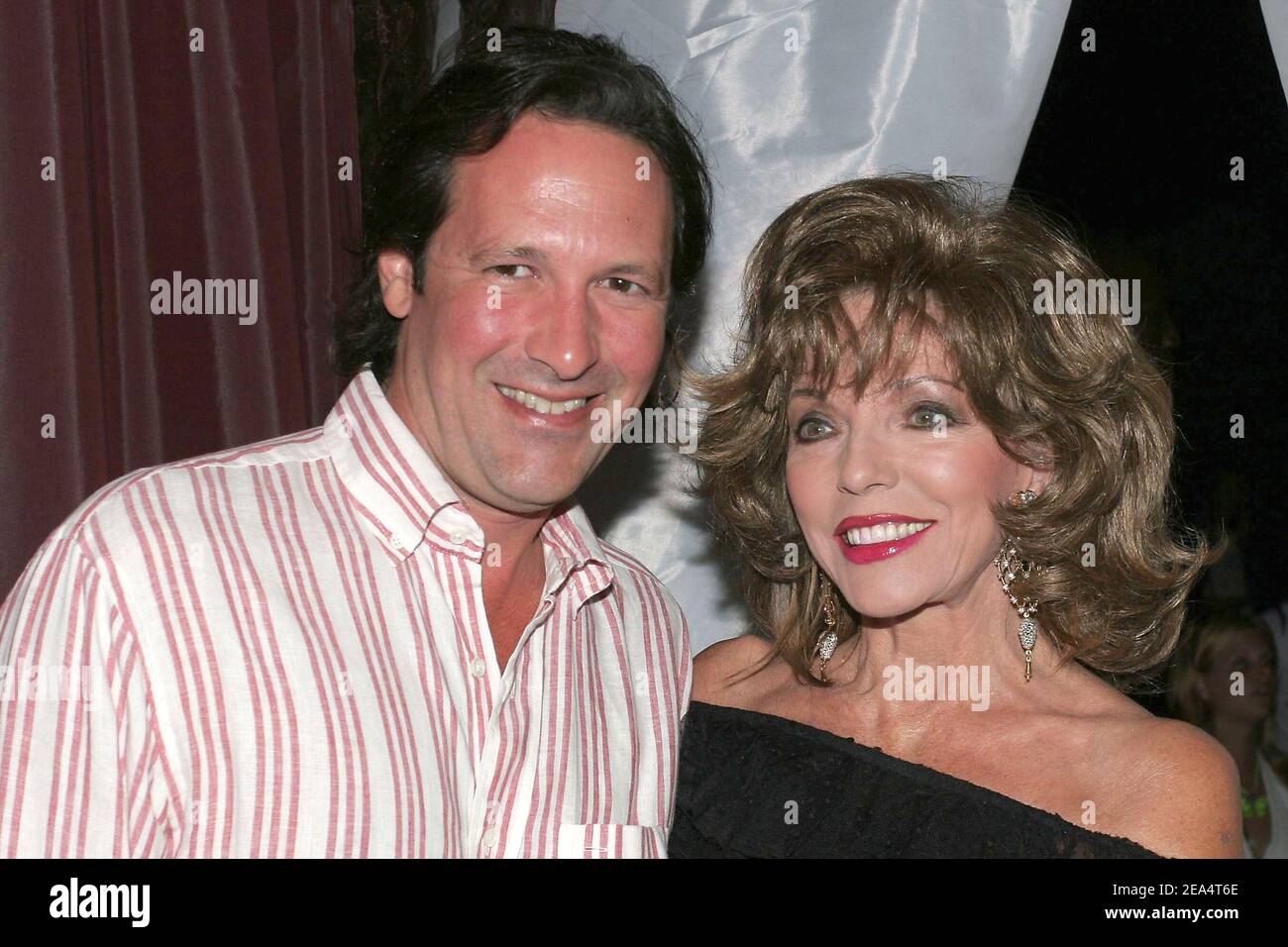 British actress Joan Collins and husband Percy Gibson as Massimo Gargia