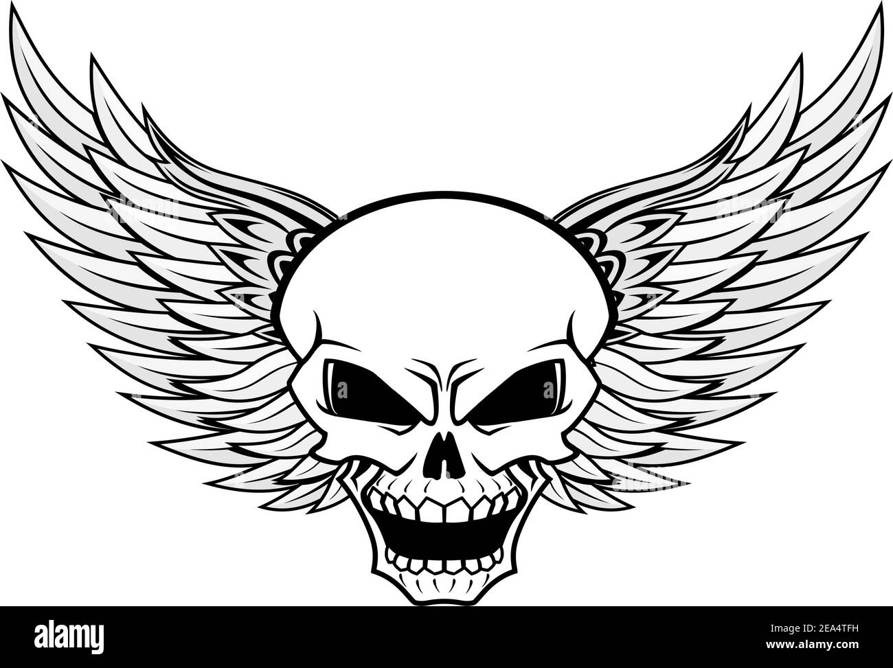 Art Surreal Couple Fairy and Angel Skull Tattoo Stock Illustration   Illustration of evil human 201421341