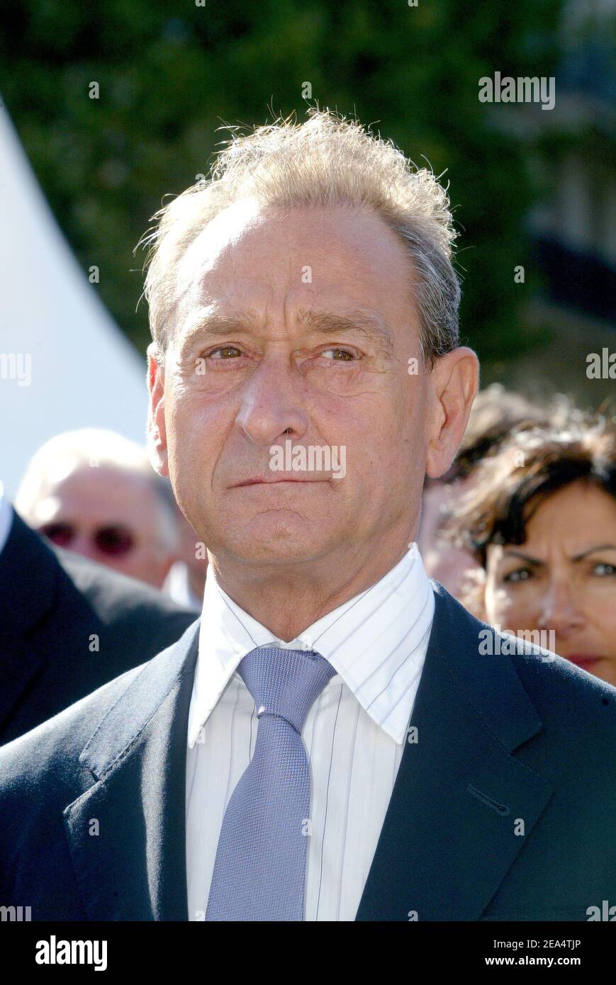 Paris Mayor Bertrand Delanoe attends the ceremonies marking the 61st
