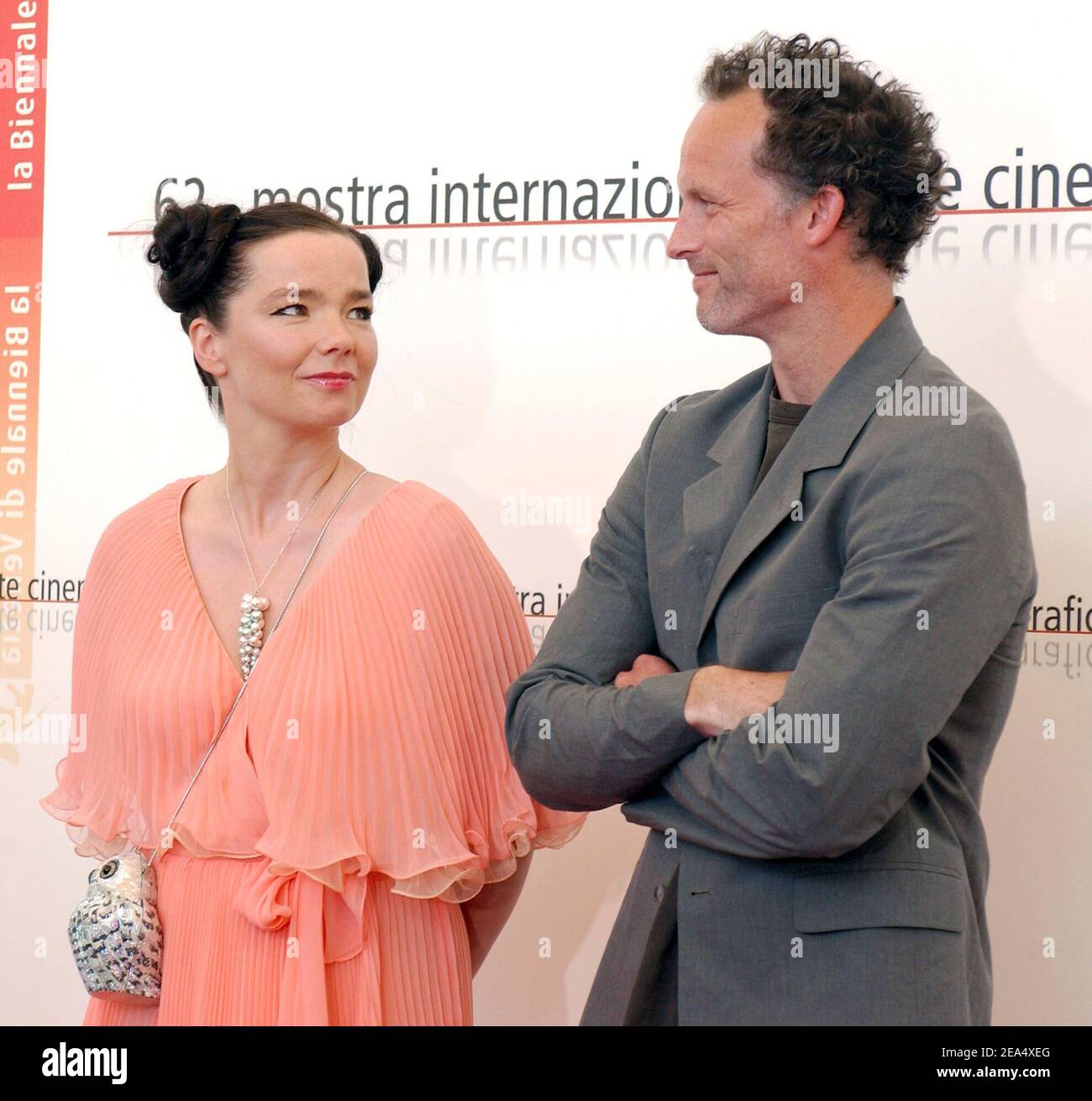 "Bjork and Matthew Barney attend the photocall of ""Drawing Restraint 9