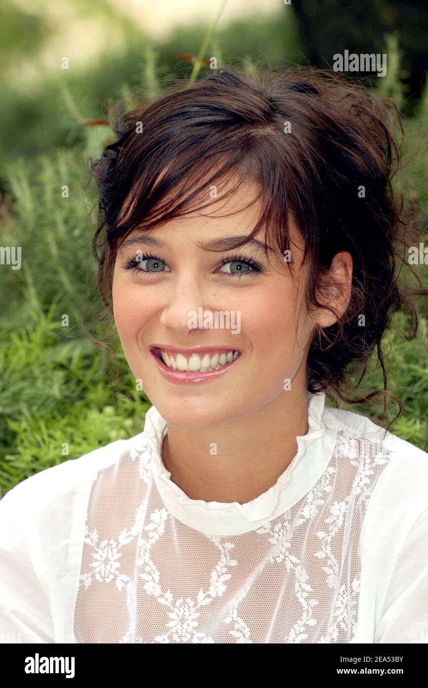 Maeva Pasquali poses during a photocall