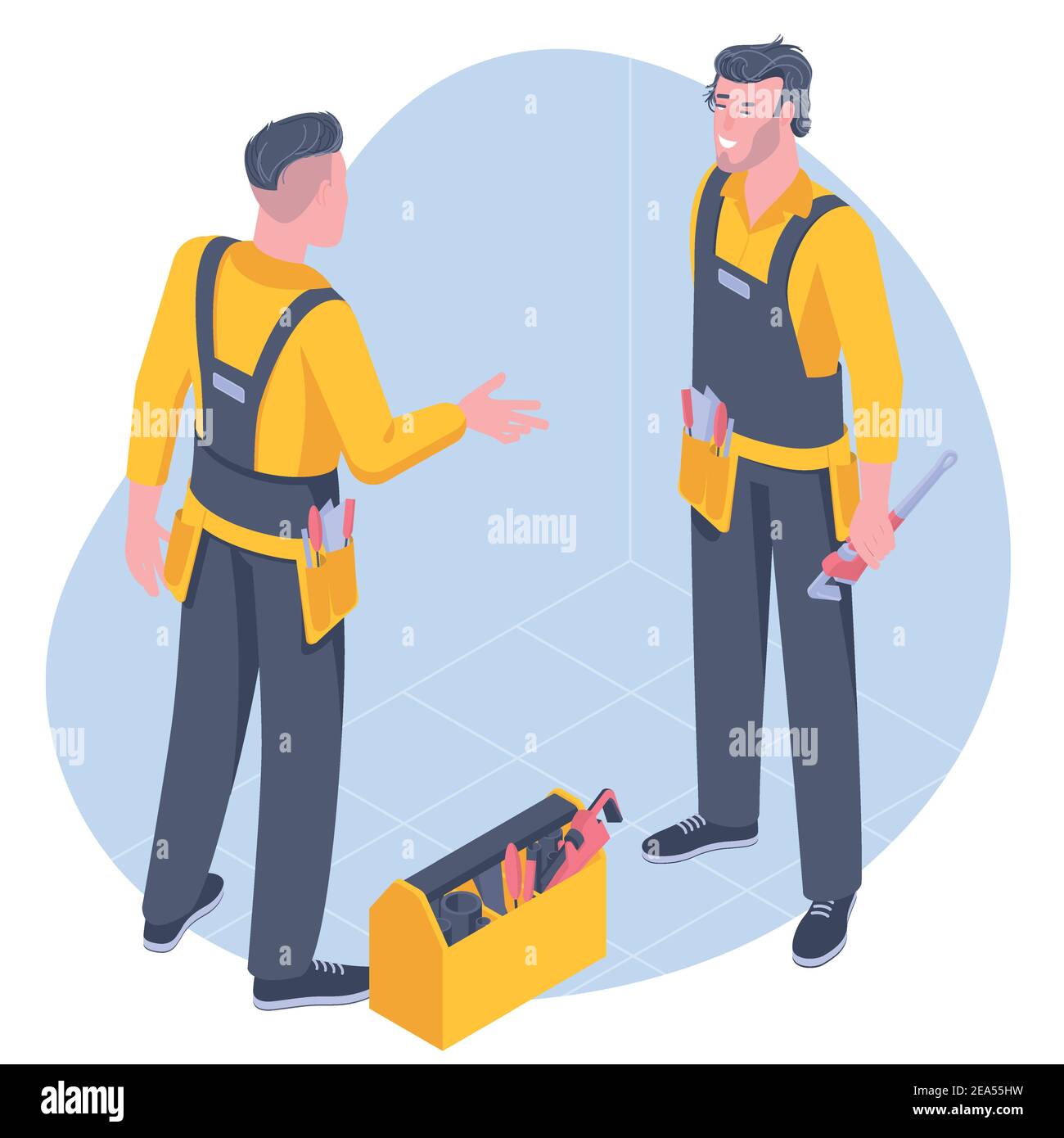 Plumber service concept Stock Vector