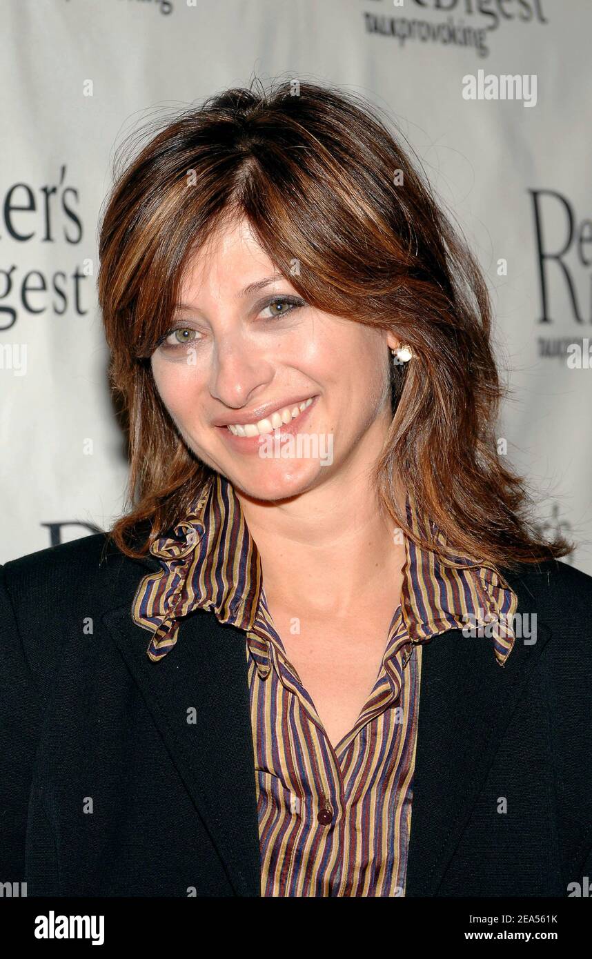 CNBC's Maria Bartiromo arrives at the 2nd Annual 'Caring Companies' luncheon held at Cipriani's in New York, on Thursday September 29, 2005. Photo By Nicolas Khayat/ABACAUSA.COM Stock Photo