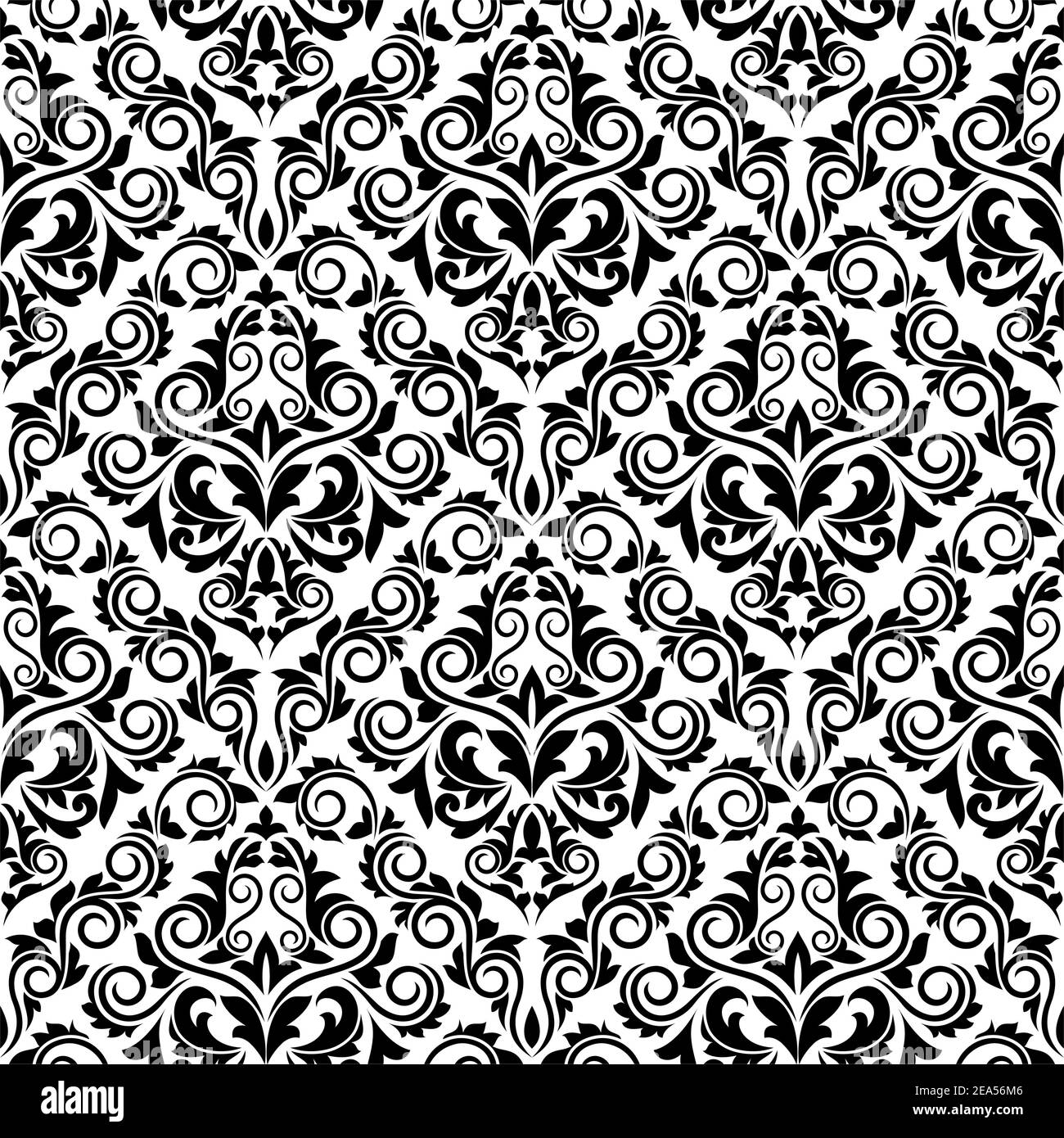 Seamless damask pattern background for wallpaper design Stock Vector