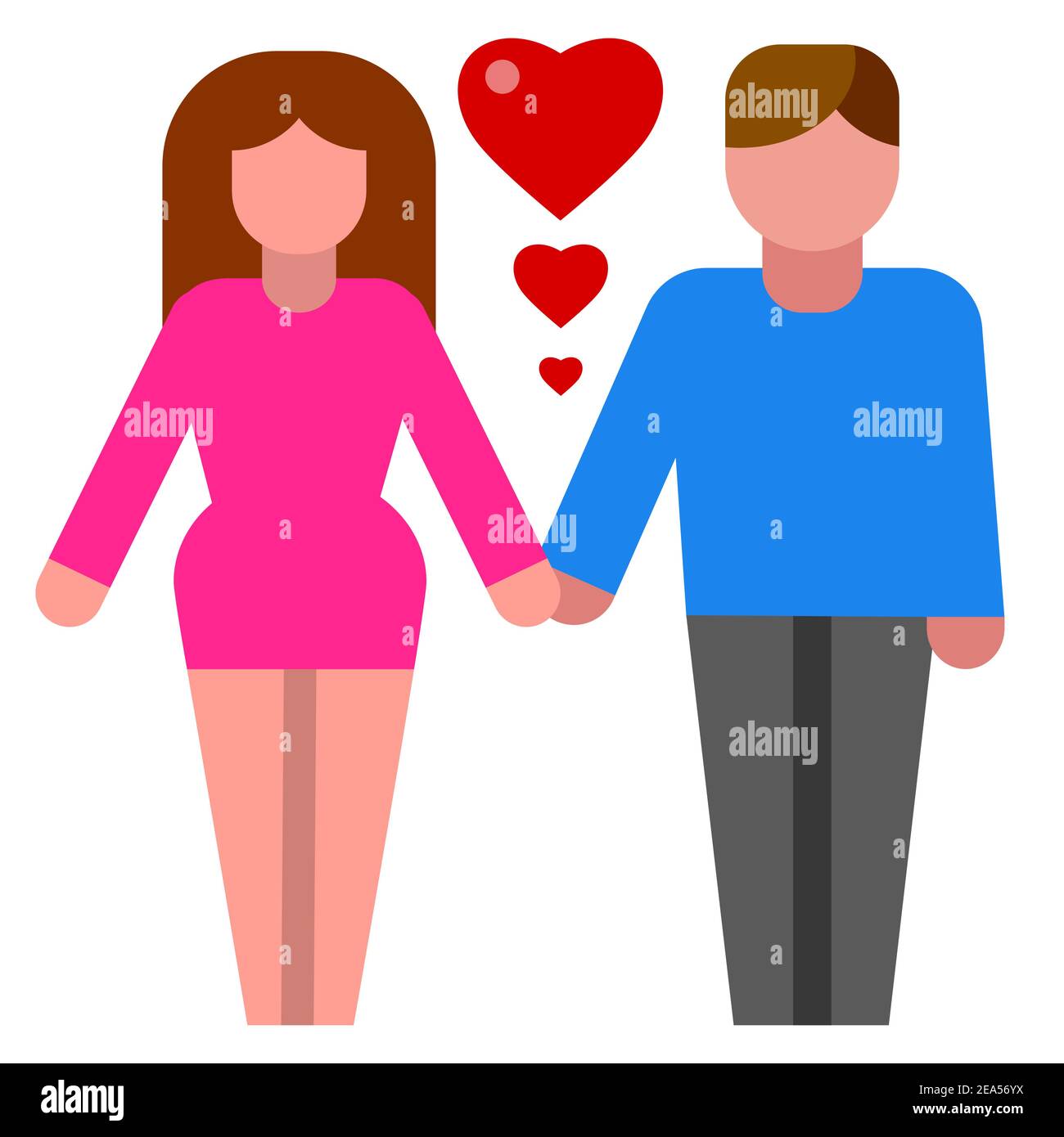 illustration of the couple in love icon Stock Vector Image & Art - Alamy