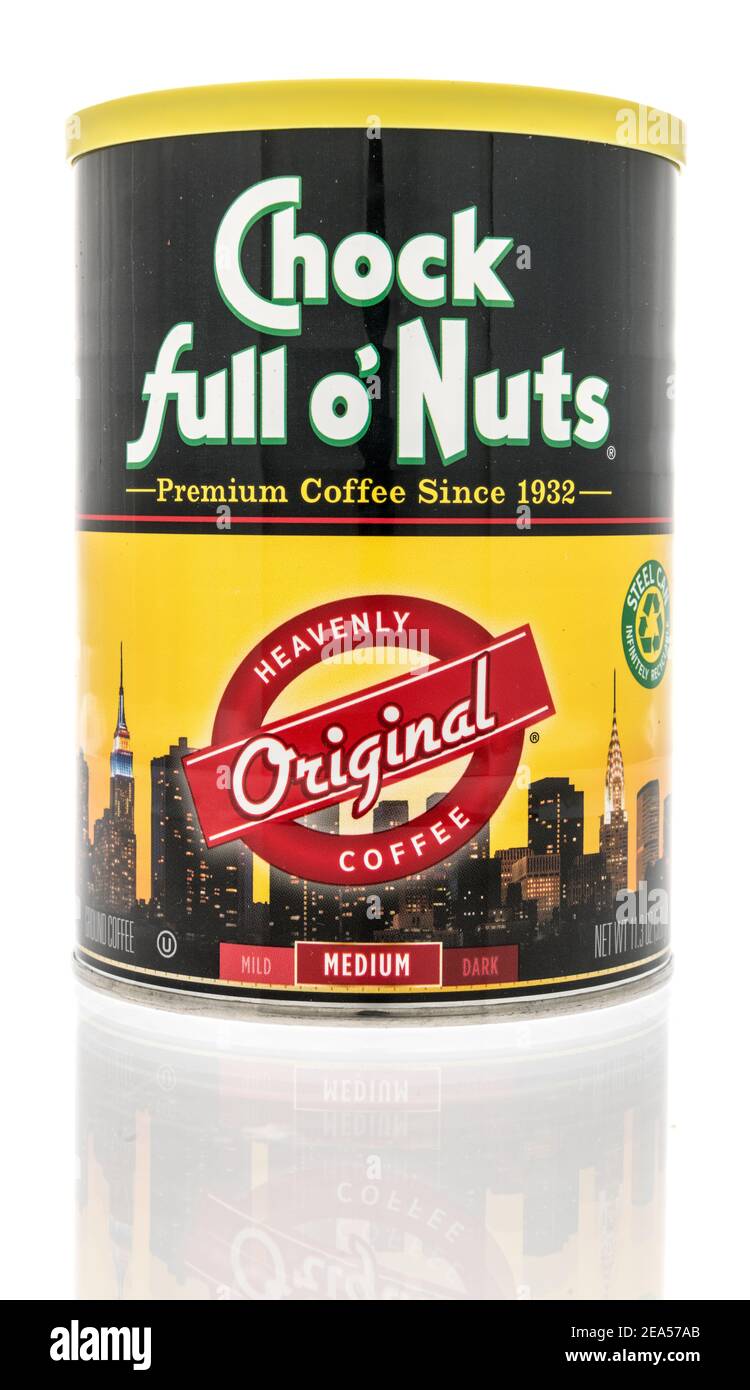 Winneconne, WI 30 January 2021 A package of Chock full o nuts coffee