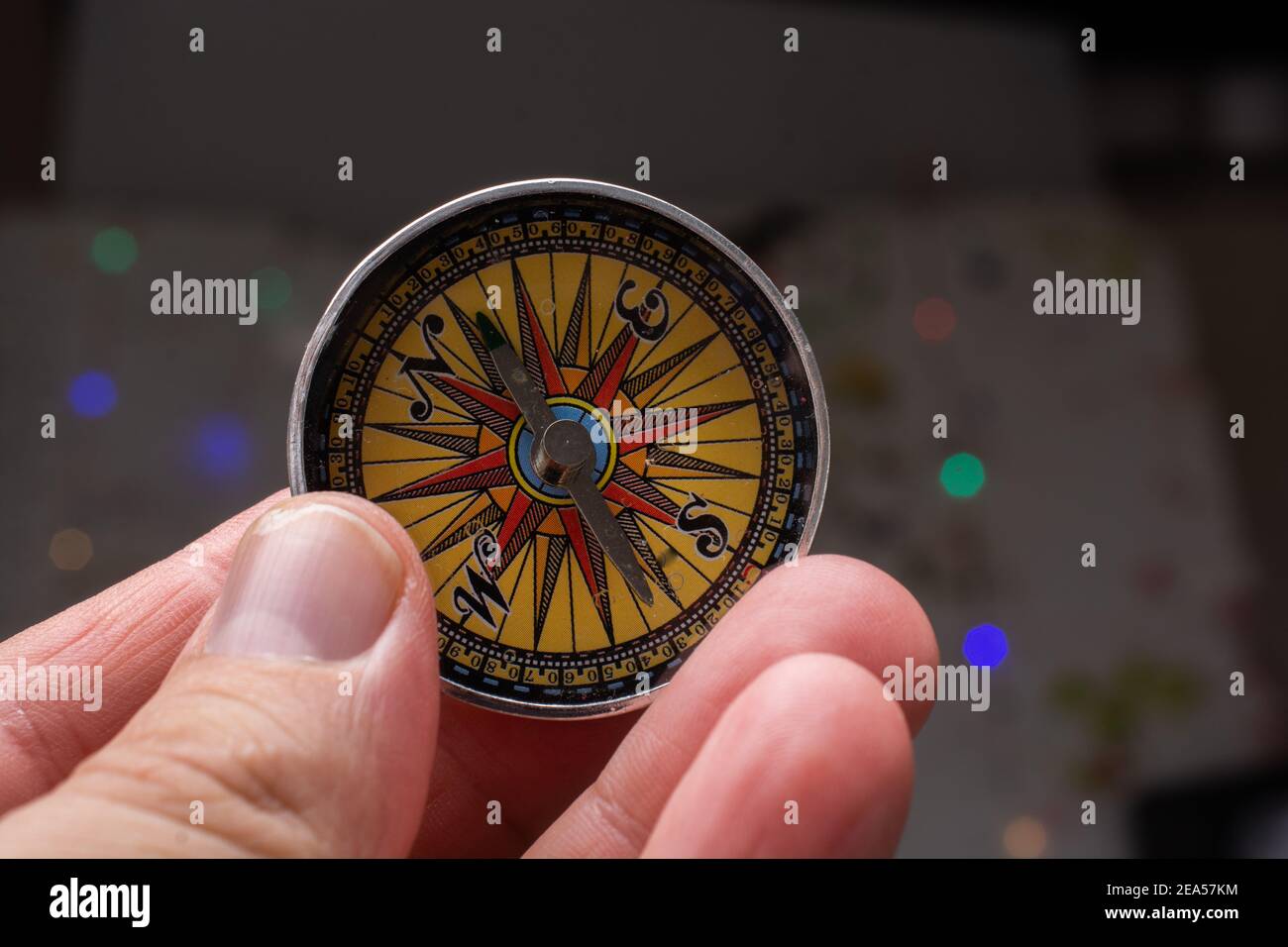 compass tool as a concept of traveling Stock Photo Alamy