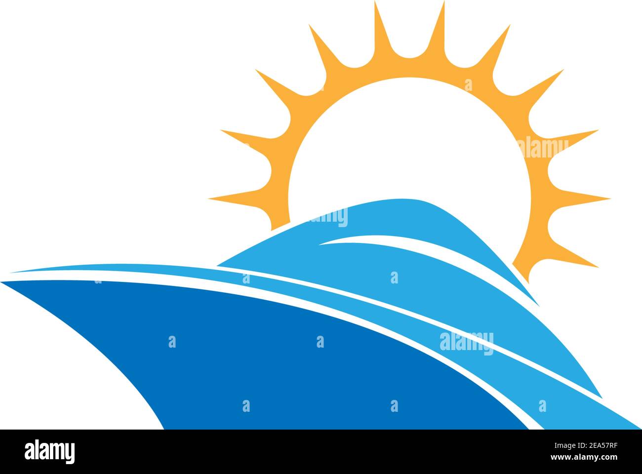 Cruise ship logo icon design template vector illustration Stock Vector ...