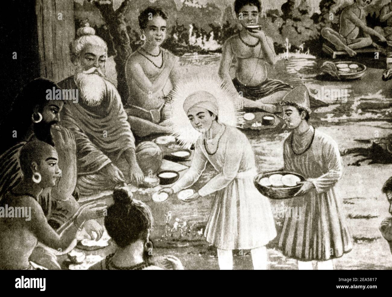 Illustration of Saheed Bhai Mani Ji ? Stock Photo