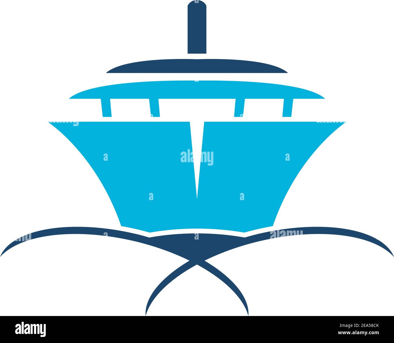 Cruise ship logo icon design template vector illustration Stock Vector ...