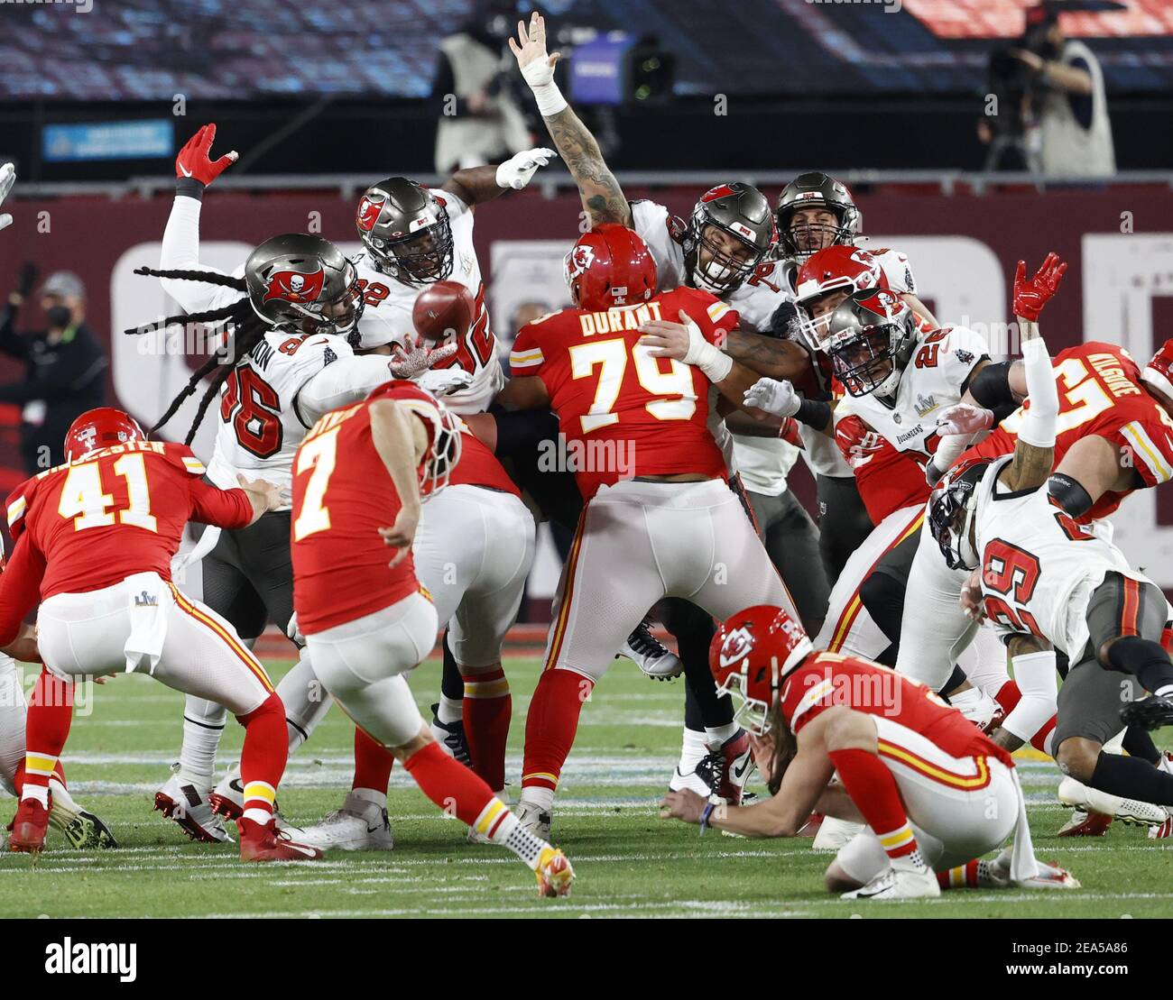 Chiefs' Harrison Butker with His Kids After Super Bowl Win: Photos