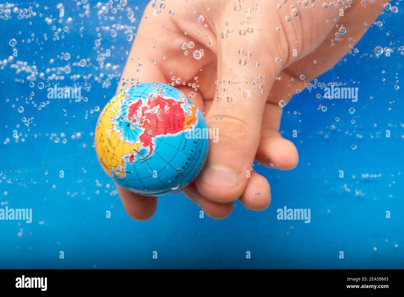 World globe model. Global business and ecology concept Stock Photo Alamy