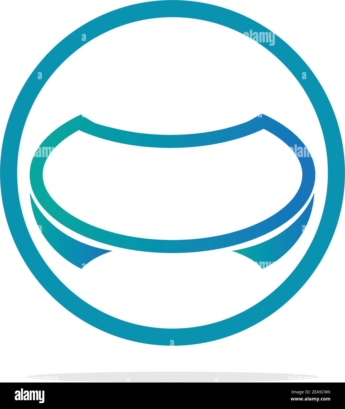 virtual reality logo illustration design template - vector Stock Vector ...