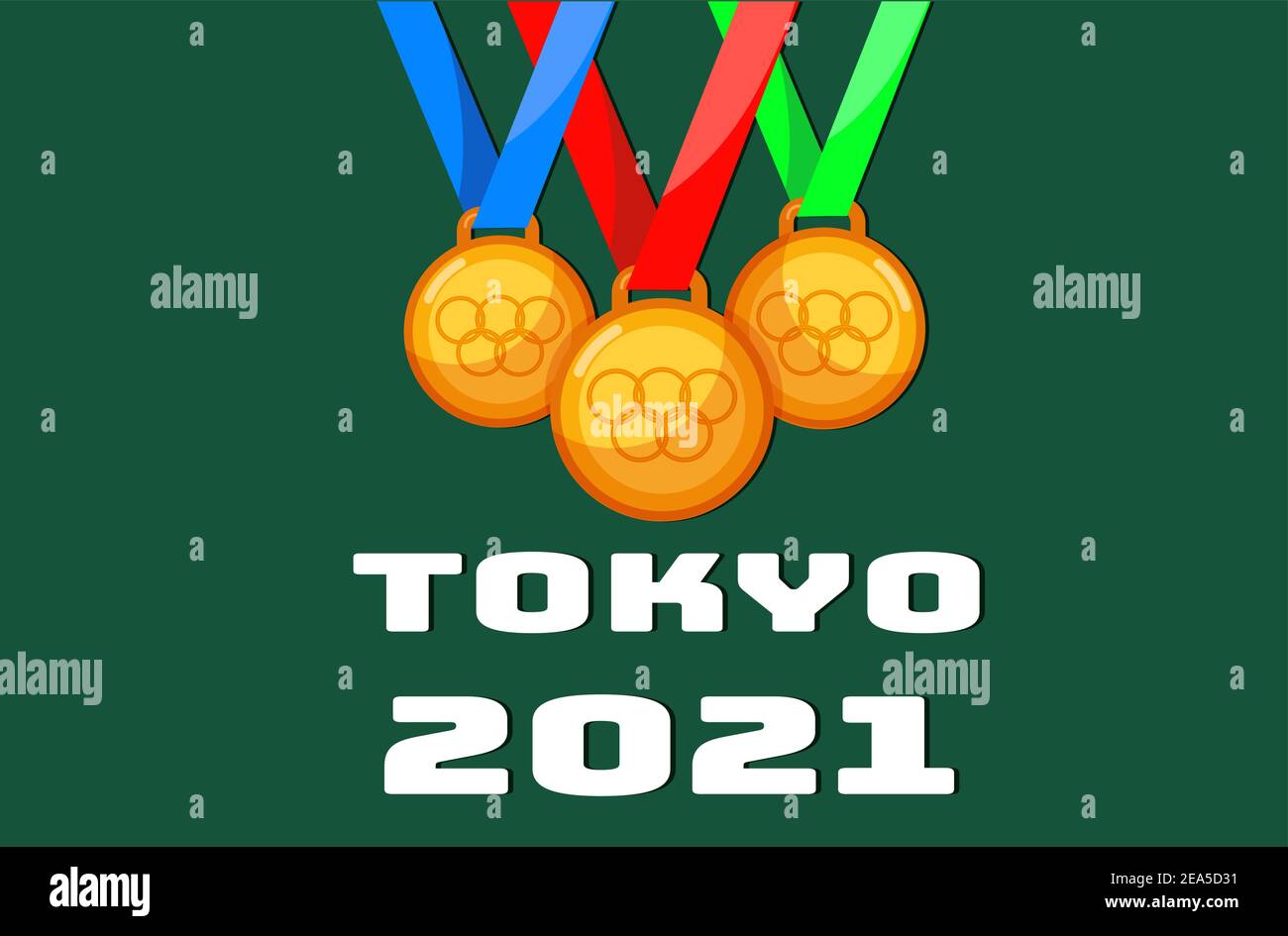 Olympic medals gold silver bronze Stock Vector Images - Alamy