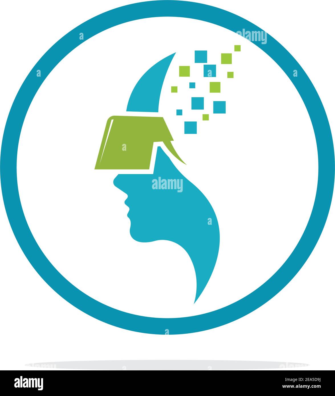 virtual reality logo illustration design template - vector Stock Vector ...
