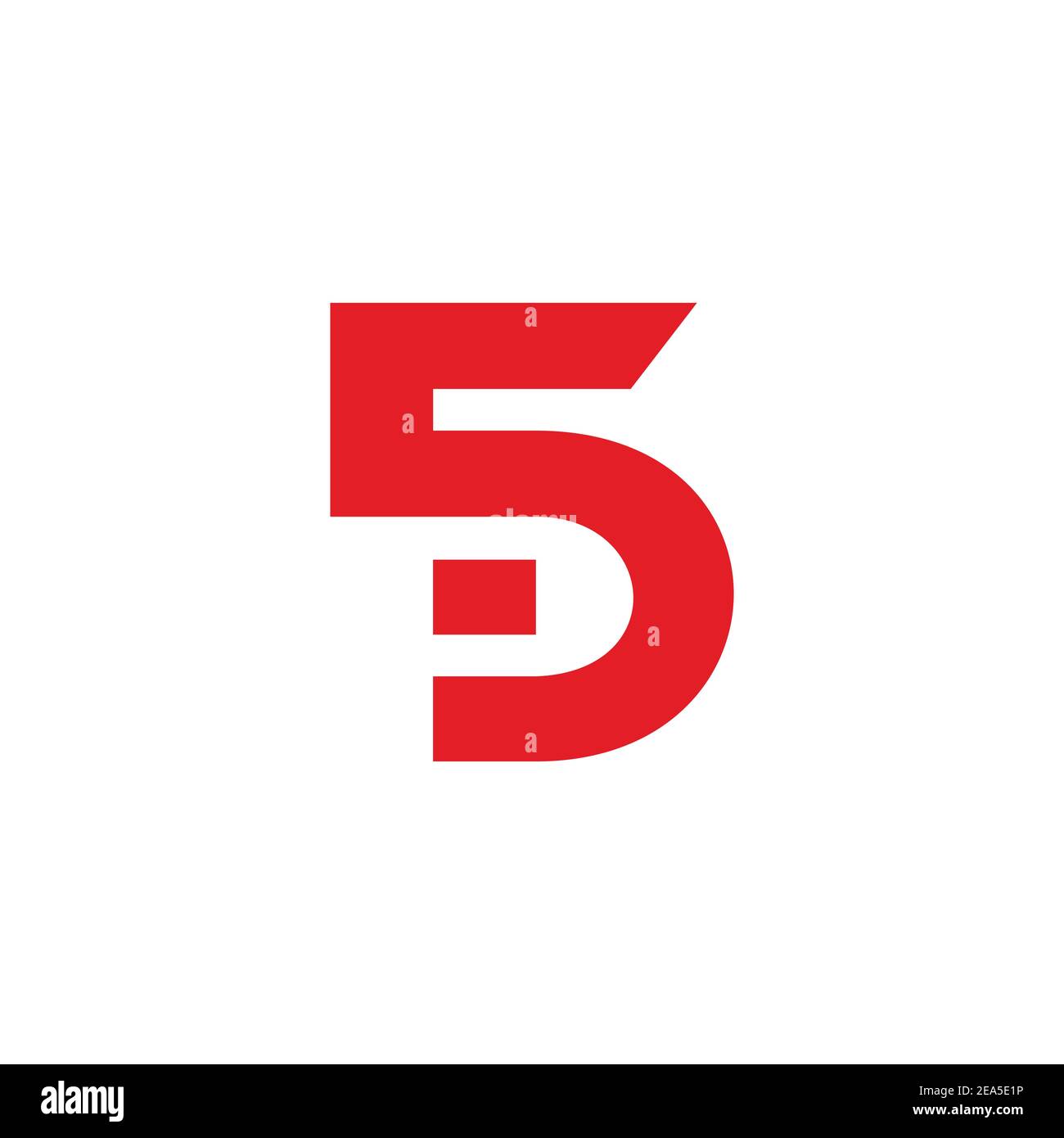 letter sc linked geometric simple flat line logo vector Stock Vector