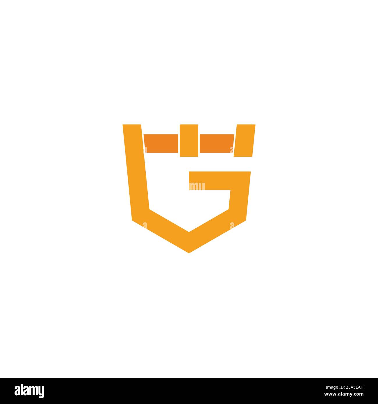 letter g golden crown simple geometric logo vector Stock Vector Image ...