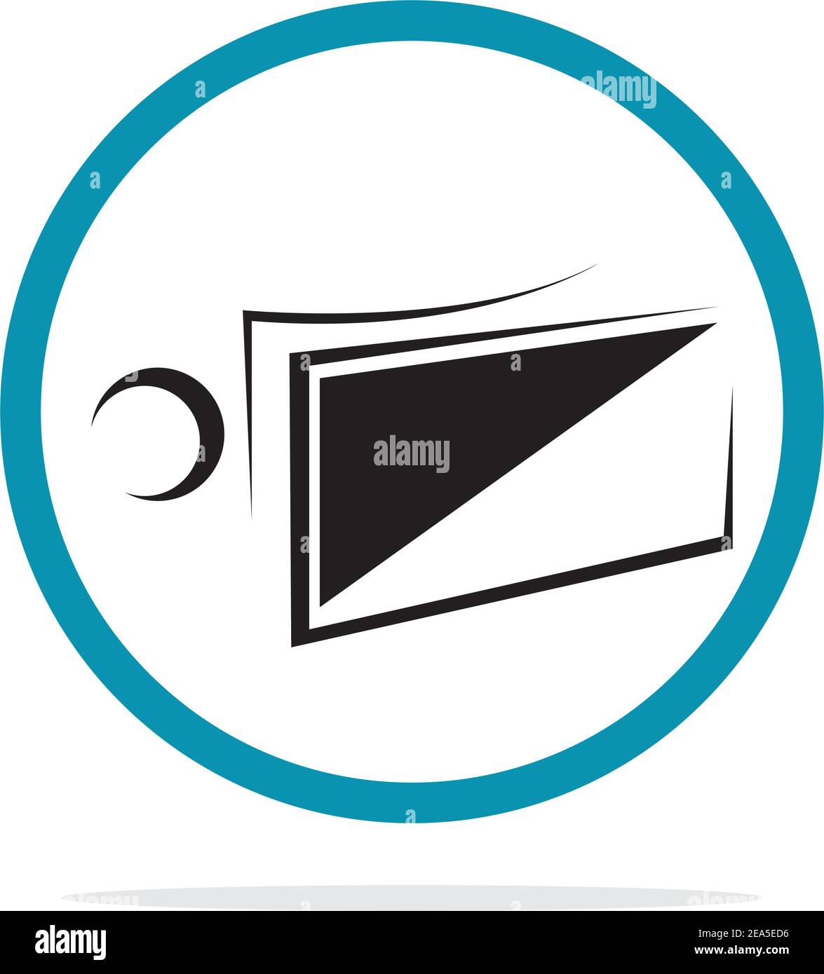 virtual reality logo illustration design template - vector Stock Vector ...