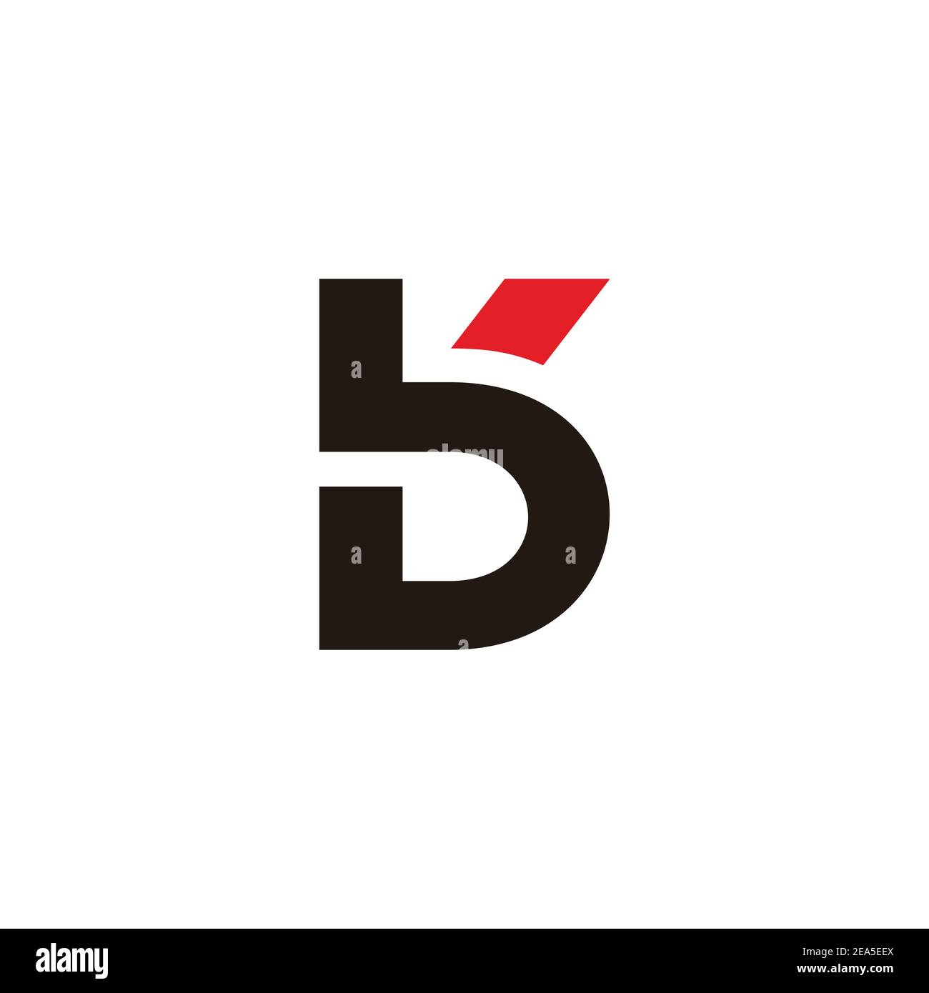 letter bk linked geometric simple flat line logo vector Stock Vector