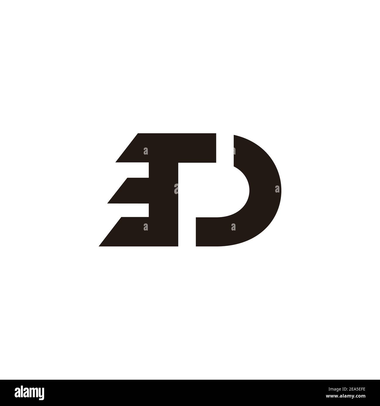 abstract letter rd simple motion geometric logo vector Stock Vector ...